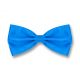Blue Dress Polyester Solid Skinny Bow Tie