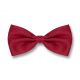 Burgundy Polyester Solid Skinny Bow Tie