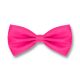 Deep Pink Polyester Solid Skinny Bow Tie