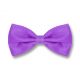 Jasmine Purple Polyester Solid Skinny Bow Tie