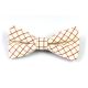 Chilli Pepper and White Cotton Checkered Butterfly Bow Tie