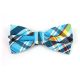 Blue Ivy, Black, White, Navy Blue, Midnight and Yellow Cotton Plaid Butterfly Bow Tie