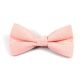 Rose Gold Polyester Solid Butterfly Bow Tie