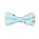 Mint green, White and Pink Cotton Floral Butterfly Bow Tie