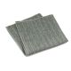 SeaShell and Gray Cotton Striped Pocket Square
