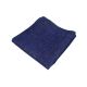 Navy Blue Cotton Solid Pocket Square