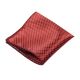 Red Wine and Shocking Orange Polyester Checkered Pocket Square