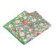Green, Tea Green, Light Sea Green and Scarlet Cotton Floral Pocket Square