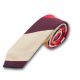 5cm BurlyWood, Bronze, Red, Burgundy and Black Polyester Striped Skinny Tie