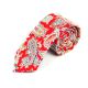 6cm Red, Teal, SeaShell and Yellow Cotton Paisley Skinny Tie