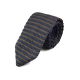 7cm Blue Whale and Oak Brown Knit Striped Skinny Tie