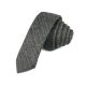 5cm Dark Slate Grey Cotton Striped Skinny Tie