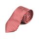 6cm Midnight and White Polyester Striped Skinny Tie