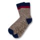 Coffee, Midnight Blue and Burgundy Cotton Solid Socks