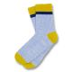 Pastel Blue, Rubber Ducky Yellow and Midnight Blue Cotton Solid Socks