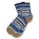 Wood, Midnight Blue, Dodger Blue and White Cotton Argyle Socks
