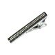 Gray Bejeweled Mirrored Tie Bar