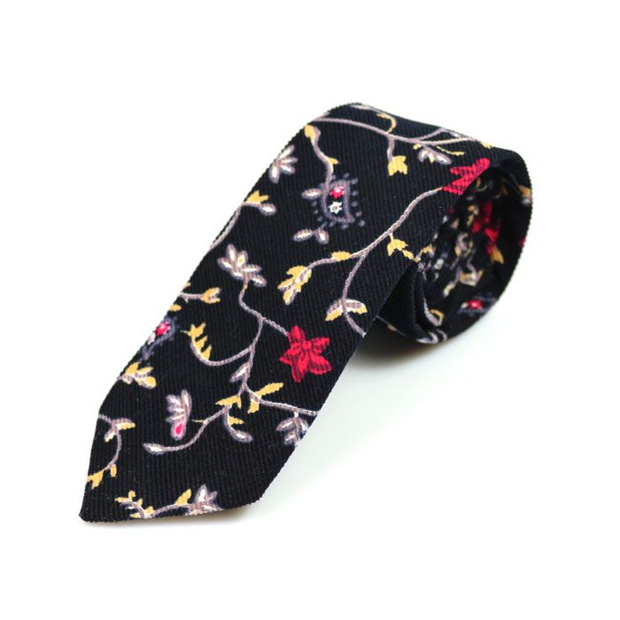 Spring /&Easter Red Green and Pink floral skinny or classic tie.