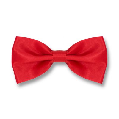 Chilli Pepper Polyester Solid Skinny Bow Tie