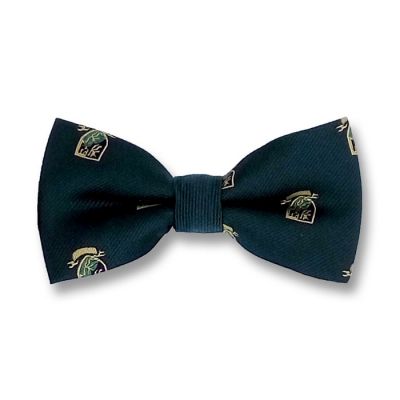 Dark Forest Green, Blanched Almond and Green Thumb Polyester Novelty Butterfly Bow Tie