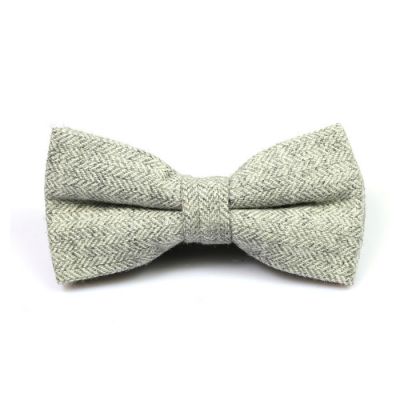 Gray Goose Cotton Striped Butterfly Bow Tie
