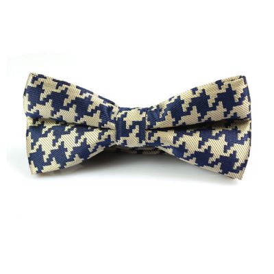 Midnight Blue and Sun Yellow Polyester Novelty Butterfly Bow Tie