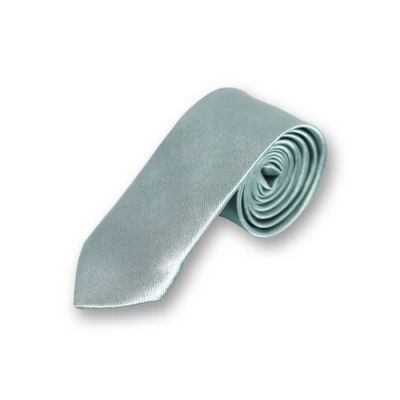 5cm Blue Gray Polyester Solid Skinny Tie