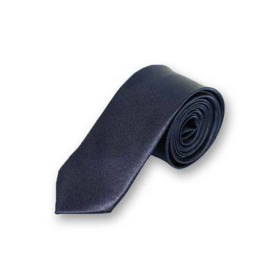 5cm Dark Slate Blue Polyester Solid Skinny Tie