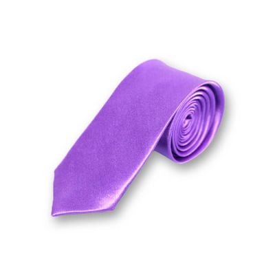 5cm Indigo Polyester Solid Skinny Tie