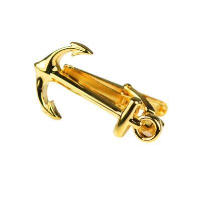Gold Anchor Tie Bar