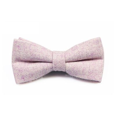 Rose Gold Cotton Solid Butterfly Bow Tie
