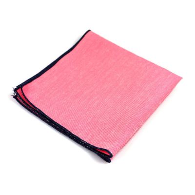 Pig Pink Cotton Solid Pocket Square