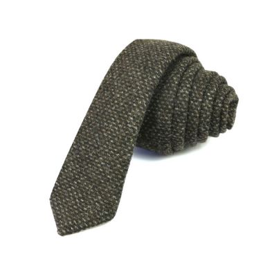 5cm Midnight Cotton Plaid Skinny Tie
