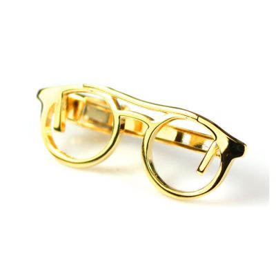 Gold Eyeglasses Tie Bar